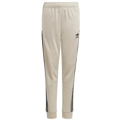 Boys' Grade School - adidas Originals Superstar Pants - Beige/Black