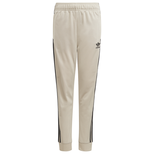 

adidas Originals Superstar Pants - Boys' Grade School Black/Beige Size S