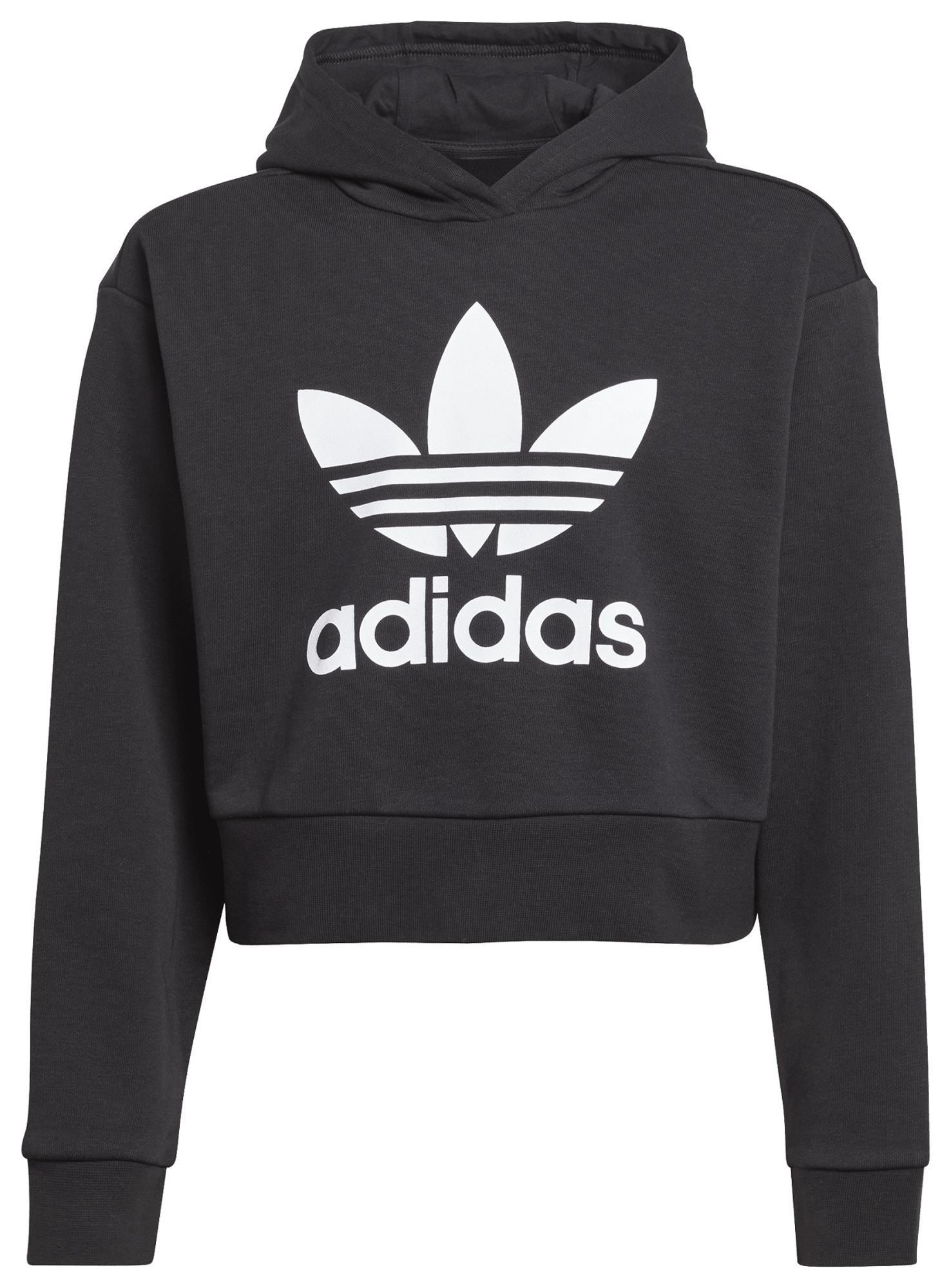 Cropped black adidas hoodie new arrivals