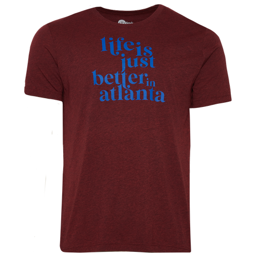 Shop Grady Baby Co Mens  Life Is Better In Atlanta T-shirt In Red/purple