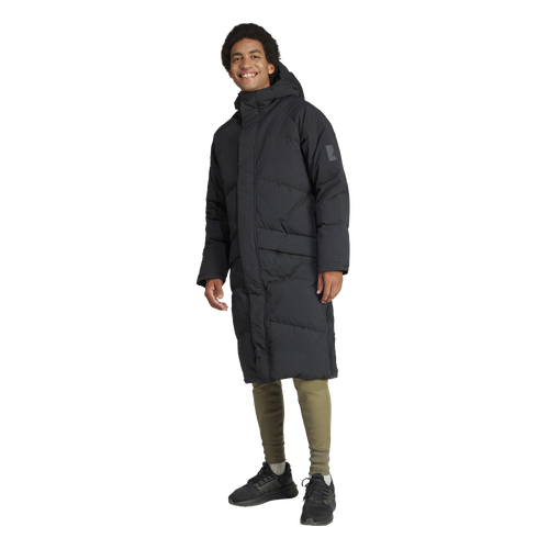 

adidas Mens adidas Big Baffle Coat - Mens Black Size XS