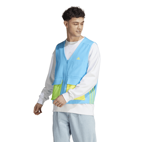 Adidas Originals Mens Adidas Kid Core Woven Vest In Blue/yellow