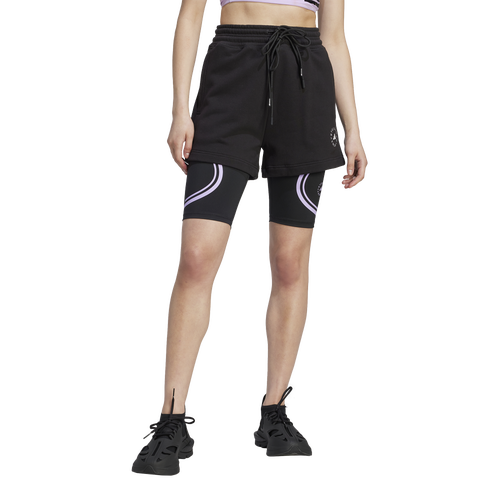 WOMENS - adidas Stella McCartney TrueCasuals Terry Short  - Black