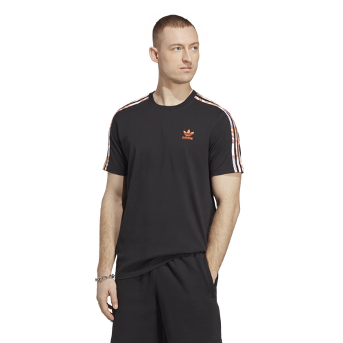 Adidas Originals Mens Adidas 3s T-shirt In Black/orange