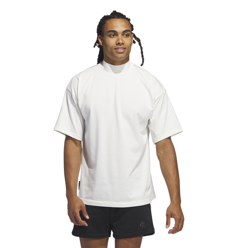 

adidas Mens adidas Harden Time Traveler T-Shirt - Mens Off White Size S