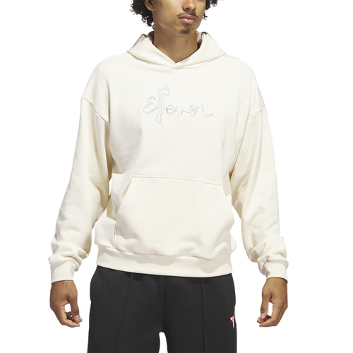 

adidas Mens adidas Trae Winterized Hoodie - Mens Wonder White Size L