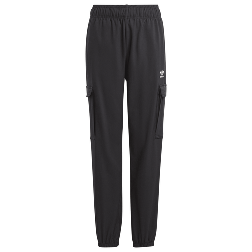 

Boys adidas Originals adidas Originals Adicolor Cargo Fleece Pants - Boys' Grade School White/Black Size XL