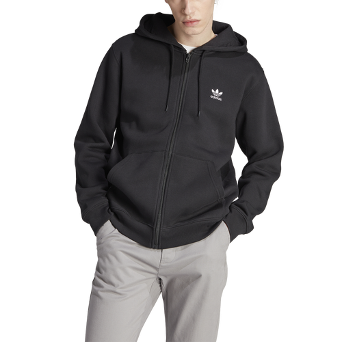 

adidas Originals Mens adidas Originals Essential Full-Zip Hoodie - Mens White/Black Size XXL