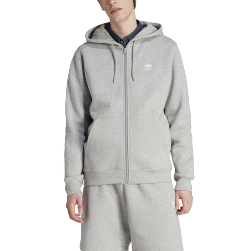 

adidas Originals Mens adidas Originals Essential Full-Zip Hoodie - Mens White/Grey Size S