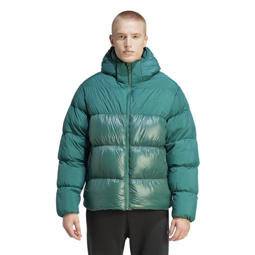 

adidas Mens adidas adicolor Down Regen Hooded Puffer Jacket - Mens Collegiate Green Size S