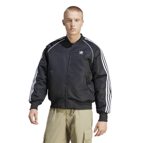 

adidas Originals Mens adidas Originals SS Varsity Bomber Jacket - Mens Black/White Size M