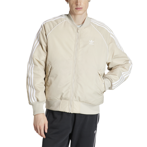 

adidas Mens adidas Lifestyle Premium Collegiate Jacket - Mens Wonder Beige Size L