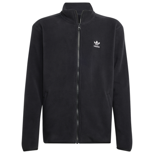 

adidas Boys adidas Essentials Fleece Jacket - Boys' Grade School Black/White Size XL