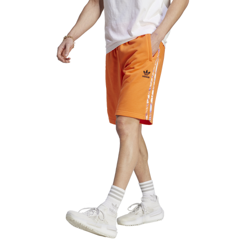 

adidas Originals Mens adidas Originals 3S Shorts - Mens Orange/Black Size M