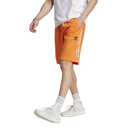 

adidas Originals Mens adidas Originals 3S Shorts - Mens Orange/Black Size XXL