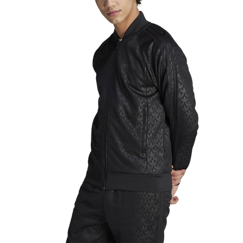 Adidas Originals Mens  Mono Superstar Jacket In Black/black