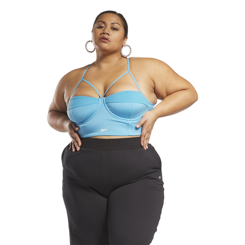 

Reebok Womens Reebok Plus Size HRN Extra Bralette - Womens Radiant Aqua