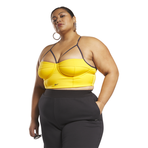 

Reebok Womens Reebok Plus Size HRN Extra Bralette - Womens Retro Yellow