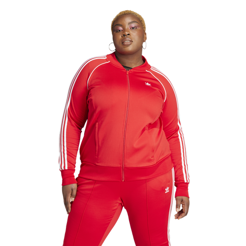 

adidas Originals Womens adidas Originals Plus Size adicolor Superstar Track Jacket - Womens Better Scarlet
