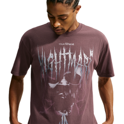 Men's - Nike Loose OG Nightmare T-Shirt - Burgundy Crush