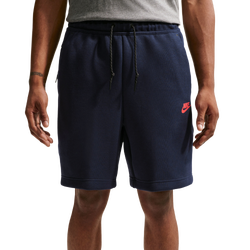 Men's - Nike Tech Fleece Shorts - Red/Navy