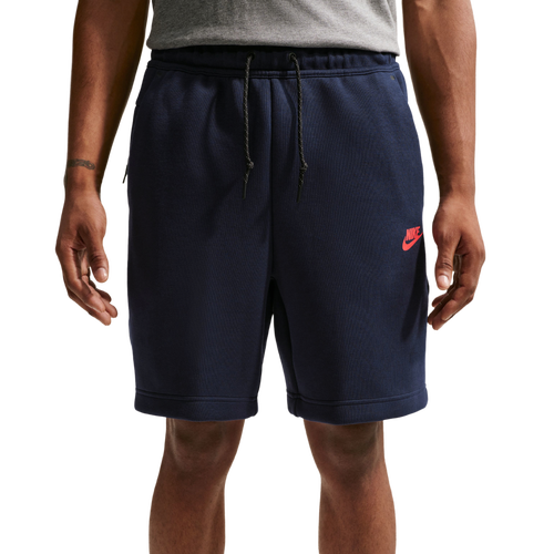 Nike Tech Fleece Shorts - Nike Red/Navy