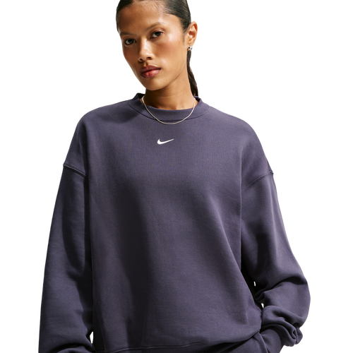  - Nike Studio Fleece Oversized Crew - Sail/Gridiron