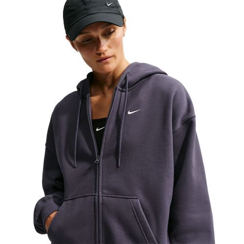  - Nike Studio Fleece Midweight OS Full-Zip Hoodie - Gridiron/Sail