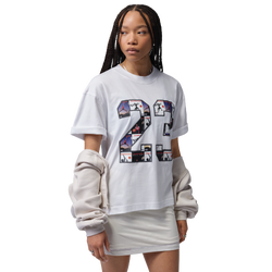 Women's - Jordan Brooklyn GF GFX Tee - White
