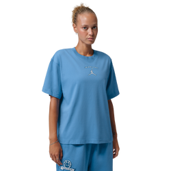 Women's - Jordan Brooklyn GF GFX Tee - Blue Beyond