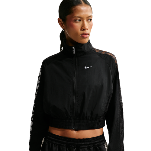 Nike Lace Inset Track Jacket - Nike Black/White