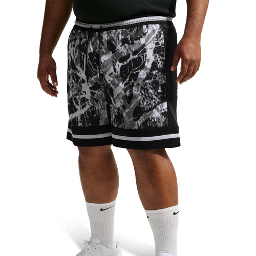  - Nike Ja Dri-FIT Game Classic 8In Short AOP - Black/Light Smoke Grey Metallic Silver