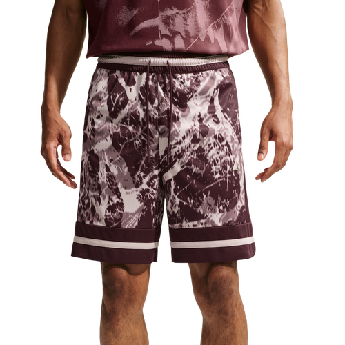 Nike Ja Dri-FIT Game Classic 8In Short AOP - Nike Burgundy Crush/Moon Particle Metallic Silver