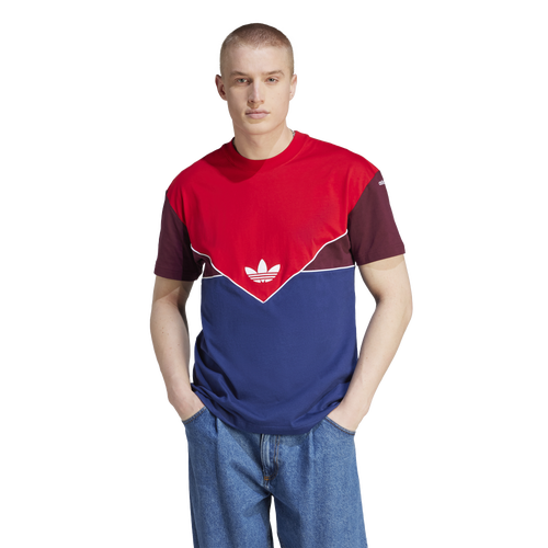 

adidas Mens adidas adicolor Seasonal Archive T-Shirt - Mens Better Scarlet/Dark Blue/Maroon Size XXL