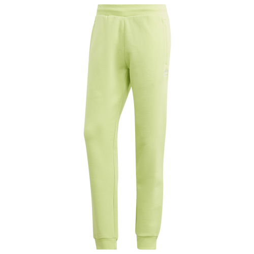 Adidas Originals Mens  Trefoil Fleece Pants In Black/volt