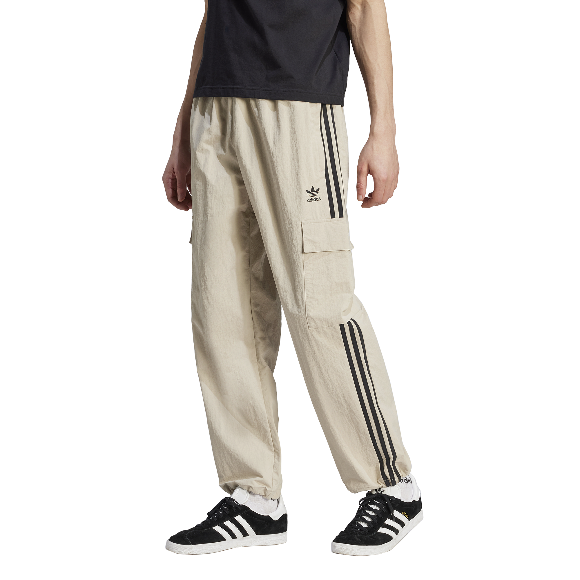 パンツ adidas - Adicolor 3-Stripes Cargo Pants adidas adicolor 3-Stripe Black Cargo Pants | Zumiez