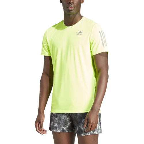 

adidas Mens adidas Own The Run T-Shirt - Mens Lucid Lemon/White Size XXL