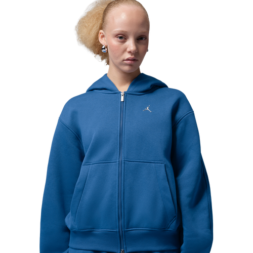 WOMENS - Jordan Brooklyn Fleece FZ BB - True Blue