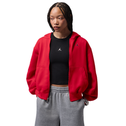 Women's - Jordan Brooklyn Fleece FZ BB - Gym Red