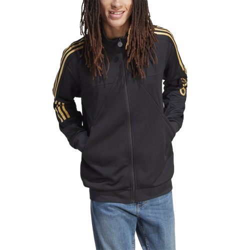 

adidas Mens adidas Tiro 23 WM Jacket - Mens Black/Gold Size L