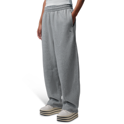 Women's - Jordan Brooklyn Fleece BB Wide Leg Pants - Dk Grey Heather