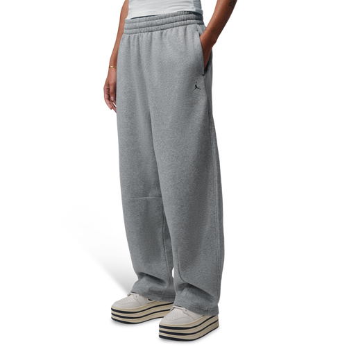Jordan Brooklyn Fleece BB Wide Leg Pants - Jordan Dk Grey Heather