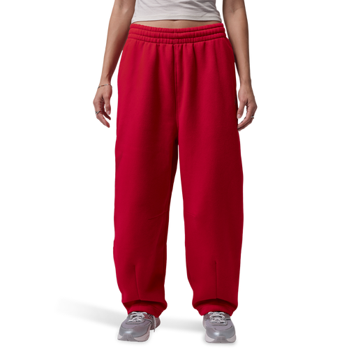 Jordan Brooklyn Fleece BB Wide Leg Pants - Jordan Gym Red