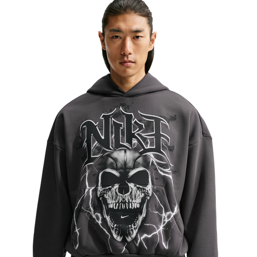 MENS - Nike Therma-FIT Standard Issue PO Hoodie Skull - Pale Ivory/Anthracite White