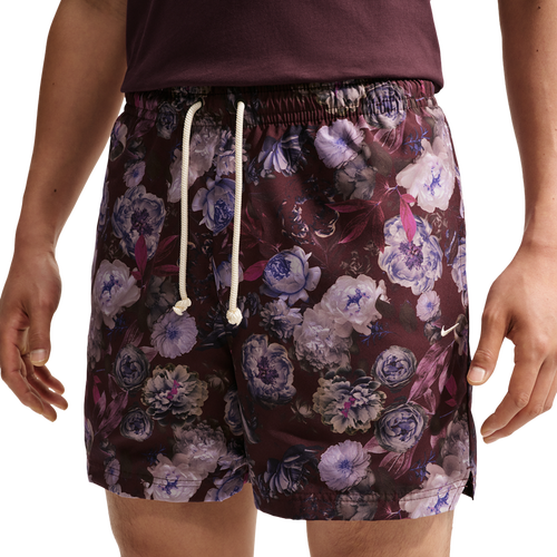 Nike Rose Dri-FIT SI PRC Woven 5 Inch Shorts - Nike Pale Ivory/Burgundy Crush