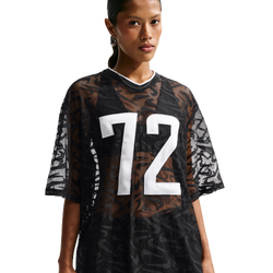 Women's - Nike Chill Woven Lace Jersey - Black/White/White