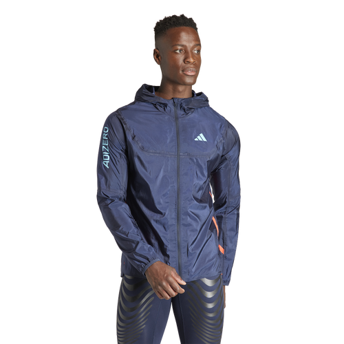 

adidas Mens adidas adiZero Lightweight Jacket - Mens Ink/Ink Size XL