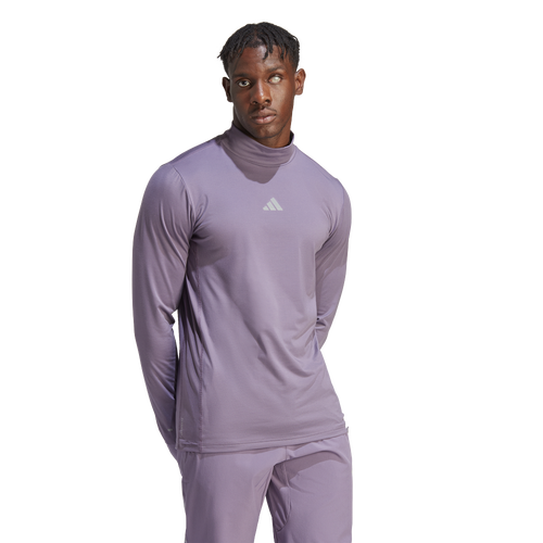 

adidas Mens adidas Ultimate Long Sleeve T-Shirt - Mens Shadow Violet Size XL