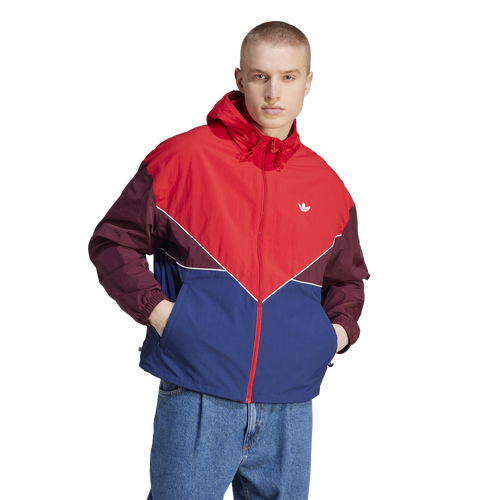 

adidas Mens adidas adicolor Seasonal Archive Windbreaker - Mens Better Scarlet/Dark Blue/Maroon Size L