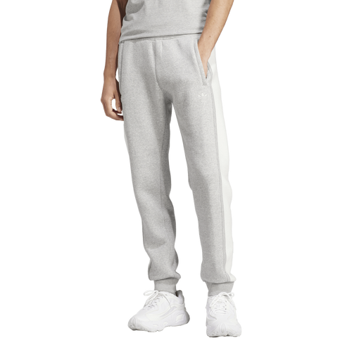 Adidas Originals Mens  Essential Reverse Fleece Pants In White/grey